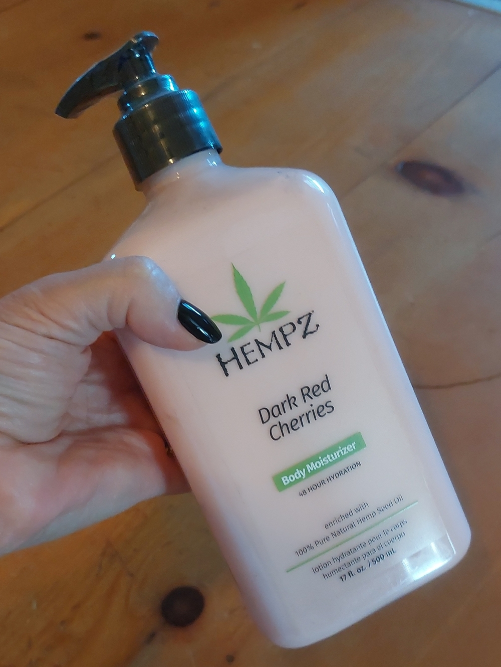 Hempz Dark Red Cherries Body Moisturizer Lotion New Sealed 500ml